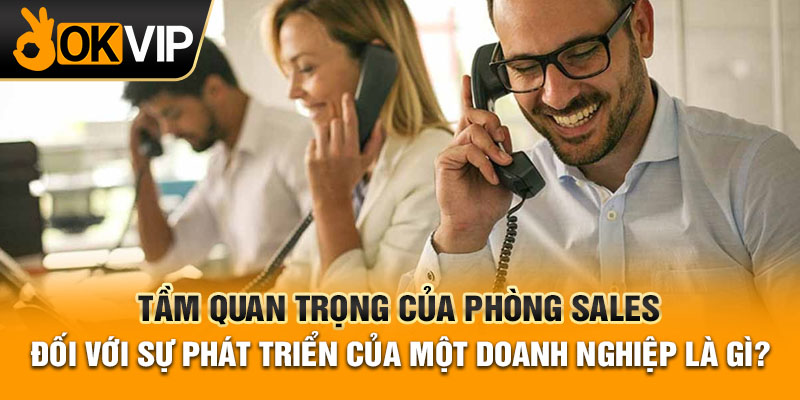 Tầm quan trọng của phòng sales đối với sự phát triển của một doanh nghiệp là gì?