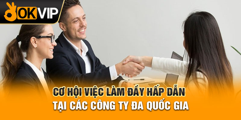 Cơ hội việc làm đầy hấp dẫn tại các công ty đa quốc gia