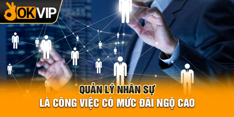 Quản lý nhân sự là công việc có mức đãi ngộ cao