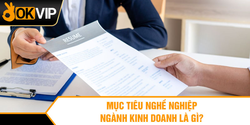 Mục tiêu nghề nghiệp ngành kinh doanh là gì?